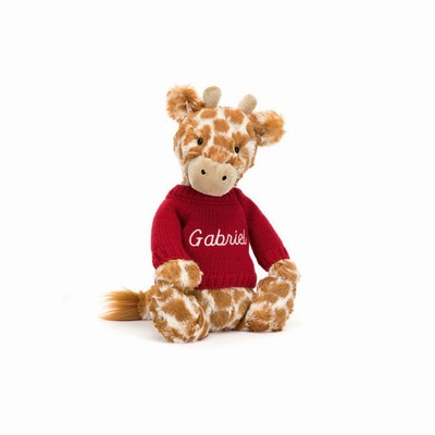 Jellycat Bashful Giraffe with Red Jumper | PC0973485